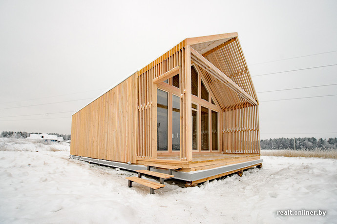 Модульный дом из экопанелей «House-A»