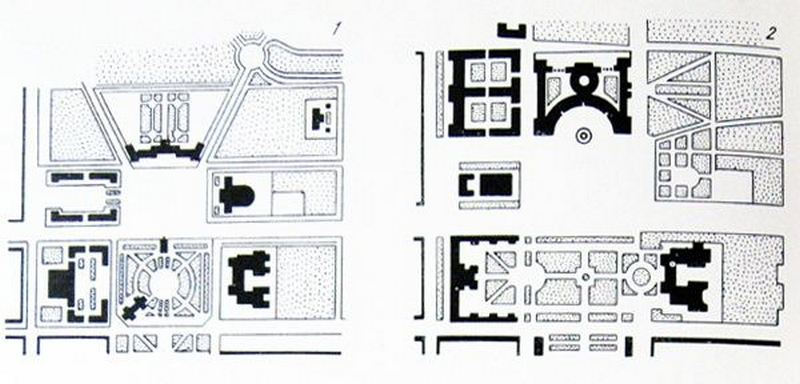 ÐÐ¾Ð½ÐºÑÑÑÐ½ÑÐµ Ð¿ÑÐ¾ÐµÐºÑÑ Ð¦ÐµÐ½ÑÑÐ°Ð»ÑÐ½Ð¾Ð¹ (ÐÐºÑÑÐ±ÑÑÑÐºÐ¾Ð¹) Ð¿Ð»Ð¾ÑÐ°Ð´Ð¸. 1948 Ð³Ð¾Ð´. 1) Ð°ÑÑ. Ð. ÐÐ°Ð½Ð³Ð±Ð°ÑÐ´, 2) Ð°ÑÑ. Ð. ÐÐ°ÑÑÑÐ½Ð¸ÐºÐ¾Ð², 3) Ð°ÑÑ. Ð. ÐÐµÐ²Ð¸Ð½ÑÐ¾Ð½ Ð¸ Ð. Ð¤Ð¾Ð¼Ð¸Ð½, 4) Ð°ÑÑ. Ð. ÐÐ¾ÑÐ¾Ð»Ñ Ð¸ Ð. ÐÑÐ¼Ð¾Ð»Ð¾Ð²ÑÐºÐ¸Ð¹