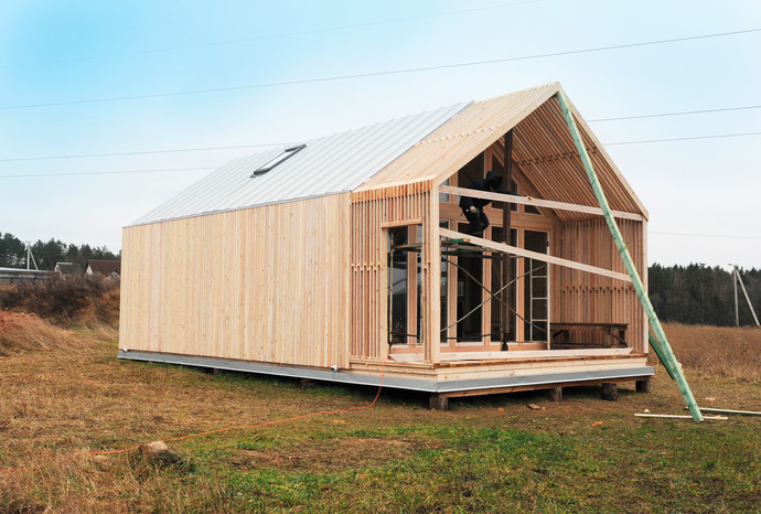Модульный дом из экопанелей «House-A»