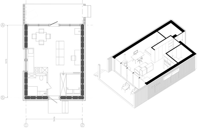 Модульный дом из экопанелей «House-A»