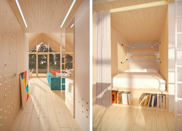 Модульный дом из экопанелей «House-A»
