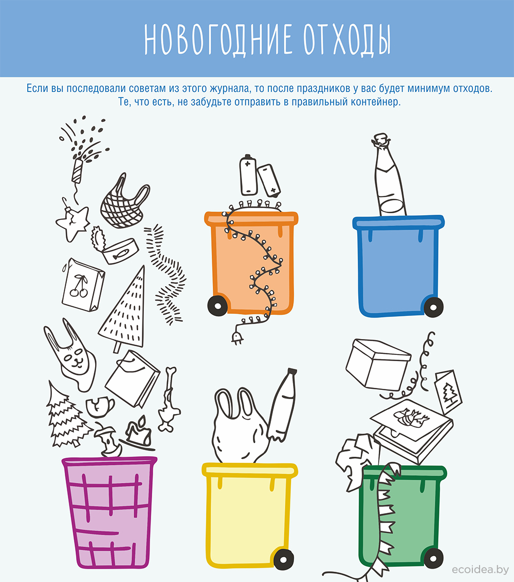Куда выбросить новогодние отходы?