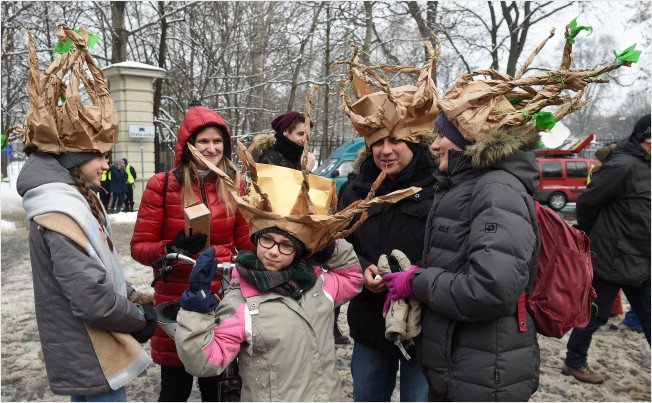 В Варшаве прошёл марш энтов в защиту Беловежской пущи