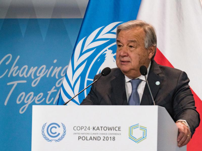 ÐÐ½ÑÐ¾Ð½Ð¸Ð¾ ÐÑÑÐµÑÑÐ¸Ñ, 3 Ð´ÐµÐºÐ°Ð±ÑÑ 2018 Ð³Ð¾Ð´Ð°. Ð¤Ð¾ÑÐ¾ â news.un.org