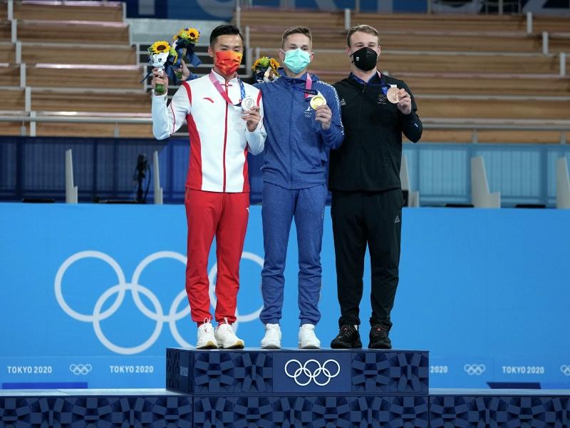 ÐÐ°Ð³ÑÐ°Ð¶Ð´ÐµÐ½Ð¸Ðµ Ð¿ÑÐ¸Ð·ÐµÑÐ¾Ð² ÐÐ»Ð¸Ð¼Ð¿Ð¸Ð¹ÑÐºÐ¸Ñ Ð¸Ð³Ñ Ð² Ð¿ÑÑÐ¶ÐºÐ°Ñ Ð½Ð° Ð±Ð°ÑÑÑÐµ. Ð¤Ð¾ÑÐ¾ â ÐÐ&nbsp;