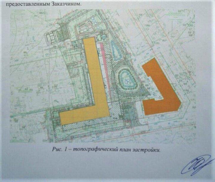 Ð¢Ð¾Ð¿Ð¾Ð³ÑÐ°ÑÐ¸ÑÐµÑÐºÐ¸Ð¹ Ð¿Ð»Ð°Ð½ Ð·Ð°ÑÑÑÐ¾Ð¹ÐºÐ¸ Ð¸Ð· Ð¾ÑÑÐµÑÐ° ÑÐºÑÐ¿ÐµÑÑÐ¾Ð². ÐÐ° Ð½ÐµÐ¼ Ð¾Ð±Ð¾Ð·Ð½Ð°ÑÐµÐ½Ñ Ð±ÑÐ´ÑÑÐ°Ñ Ð½Ð¾Ð²Ð¾ÑÑÑÐ¾Ð¹ÐºÐ° (ÑÐ»ÐµÐ²Ð°) Ð¸ Ð´Ð¾Ð¼ Ð½Ð° ÐÐ°ÑÑÐµÐ»Ð»Ð¾, 6 (ÑÐ¿ÑÐ°Ð²Ð°). ÐÐ·Ð¾Ð±ÑÐ°Ð¶ÐµÐ½Ð¸Ðµ Ð¿ÑÐµÐ´Ð¾ÑÑÐ°Ð²Ð»ÐµÐ½Ð¾ ÑÐ¸ÑÐ°ÑÐµÐ»ÑÐ¼Ð¸